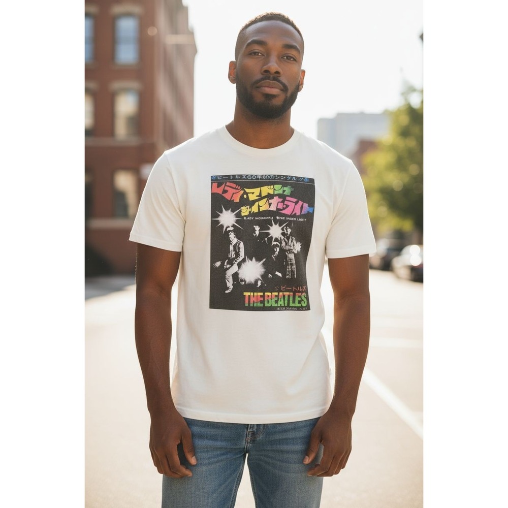 The BEATLES- Lady Madonna, The Inner Light Singapore, Tshirt Sz‎ L